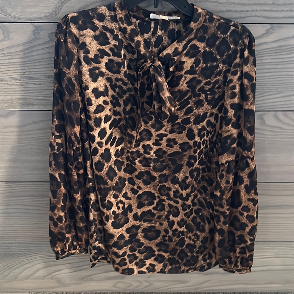 Michael Kors animal print silky top